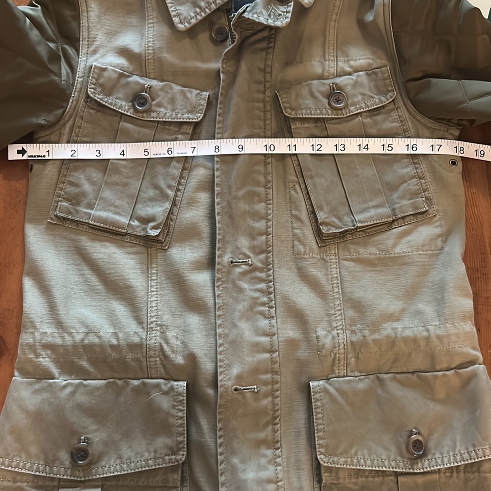 JCrew Military Jacket with Quilted Sleeves - Picture 8 of 9